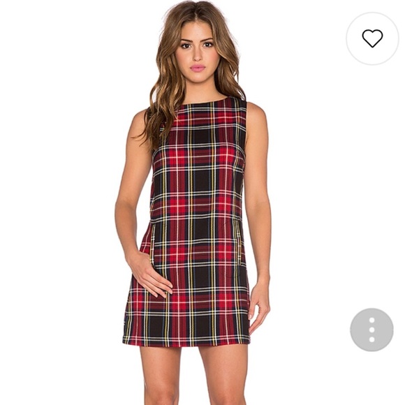 BB Dakota Dresses & Skirts - BB Dakota Harlow Plaid Shift Dress in Chili Small